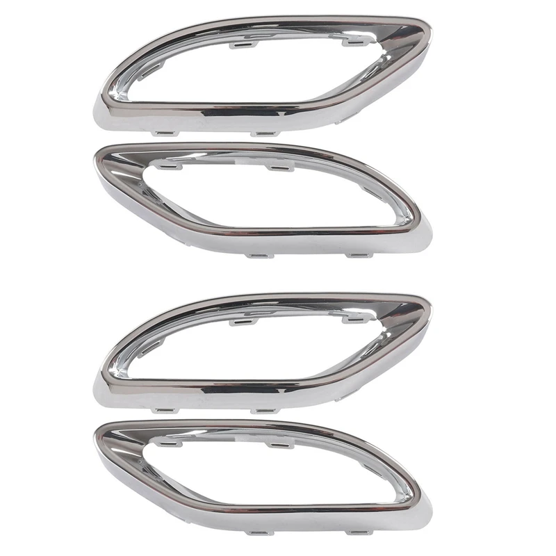 2 Pair Rear Exhaust Pipe Trim Bezel Fit For Mercedes W177 A W238 E W205 C 2058852221,2058852321