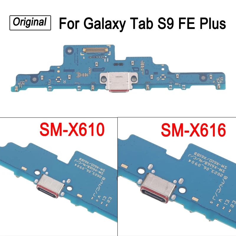Originele Poort Opladen Board Voor Samsung Galaxy Tab S9 FE Plus SM-X610 WIFI Version / Galaxy Tab S9 FE+ SM-X616 5G Version