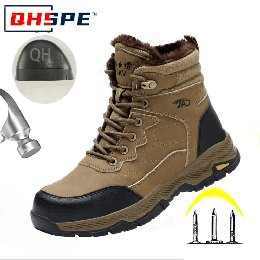Electrician Safety Shoes Anti Smash Puncture Proof 6KV Insulated Welding Work Boots Slip Resistant Protective Footwear