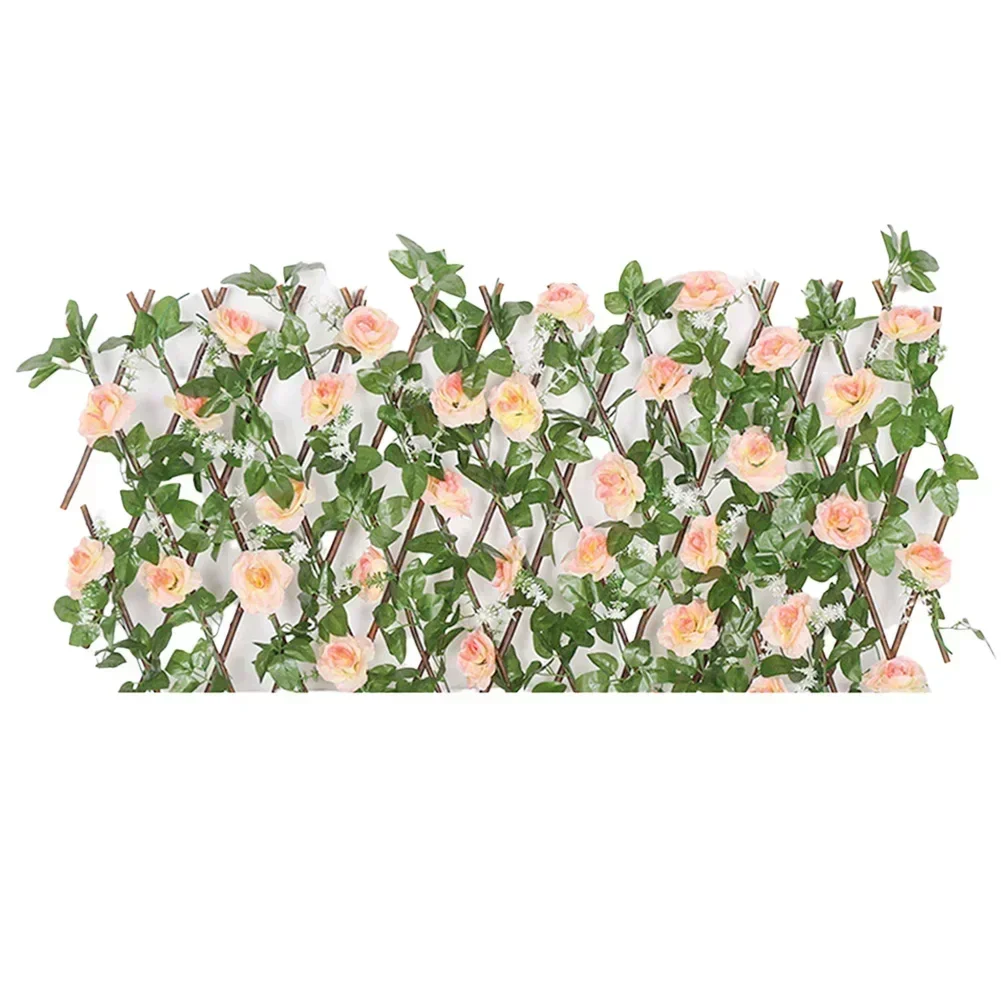 Artificial Flower Wall Panel Background Garden Fence Vine Privacy Fence Wall Hedge Floral Background Hedge Home Yard Decoration