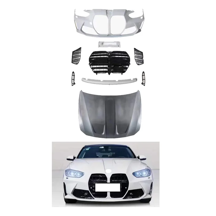 

F30 F35 Body Kit Change to M3 M4 Hood Body Kit PP Plastic Body Kits for BMW 3 Series 320i 328i 33iI 335i 340i 2013-2018