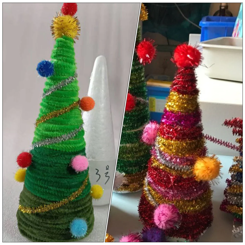 3 pezzi di cono in schiuma per bambini, decorazioni per feste fai da te, composizioni floreali, oggetti di scena, toppers per materasso giocattolo