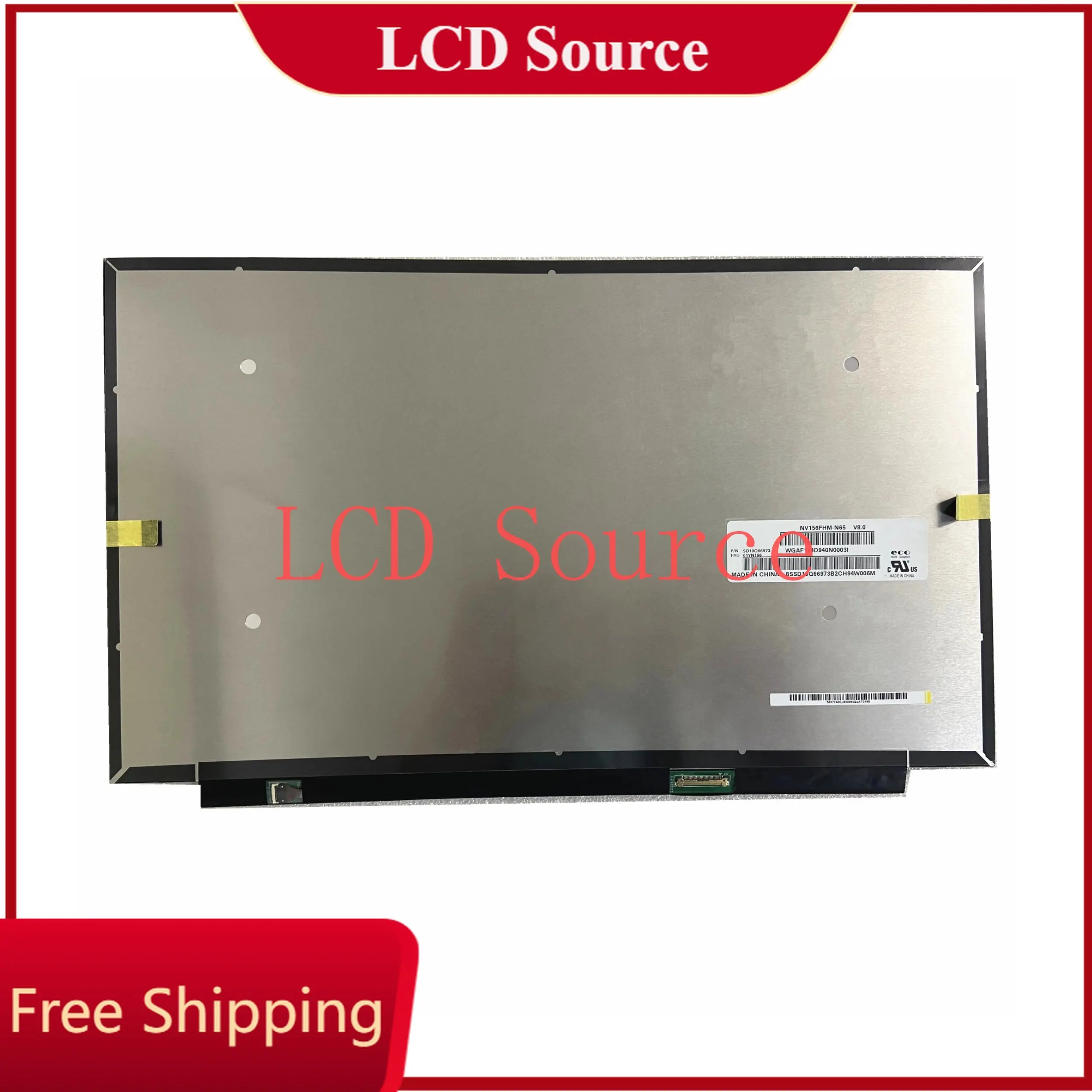 

NV156FHM-N65 V8.0 NTSC EDP 30PIN 1920x1080 15.6"LED LCD Screen Panel Matrix IPS 72%