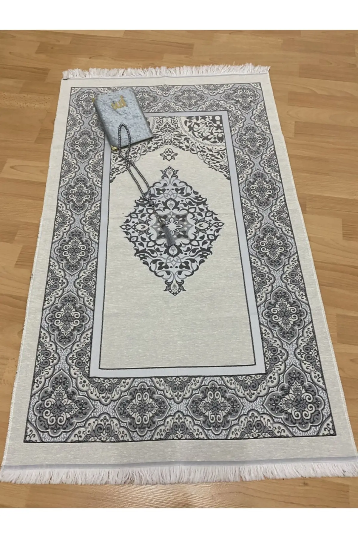 

DOLBOVI gift bohstolen taffed gray Seccade Yasin rosary set Meditation Rug