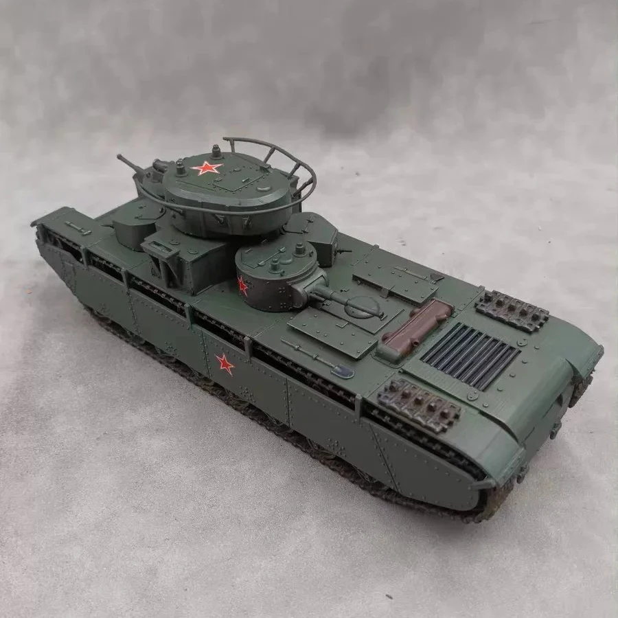 1/35 Soviet multi-turret tank, Soviet T35 tank, SLA Printing Hand-Colored Finished Model Decorative Ornament