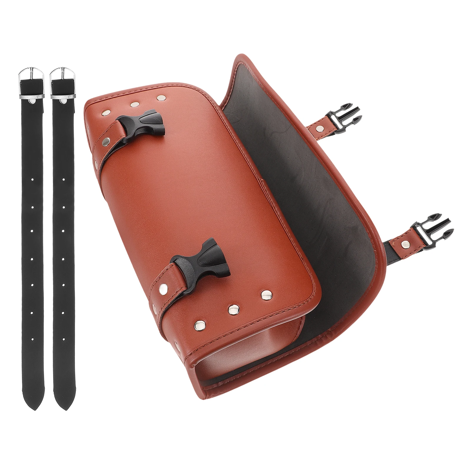 

Retro Motorcycle Front Handlebar Storage Multifunctional Electric Bike Rear Seat Universal Accessories Thickened Vintage Style