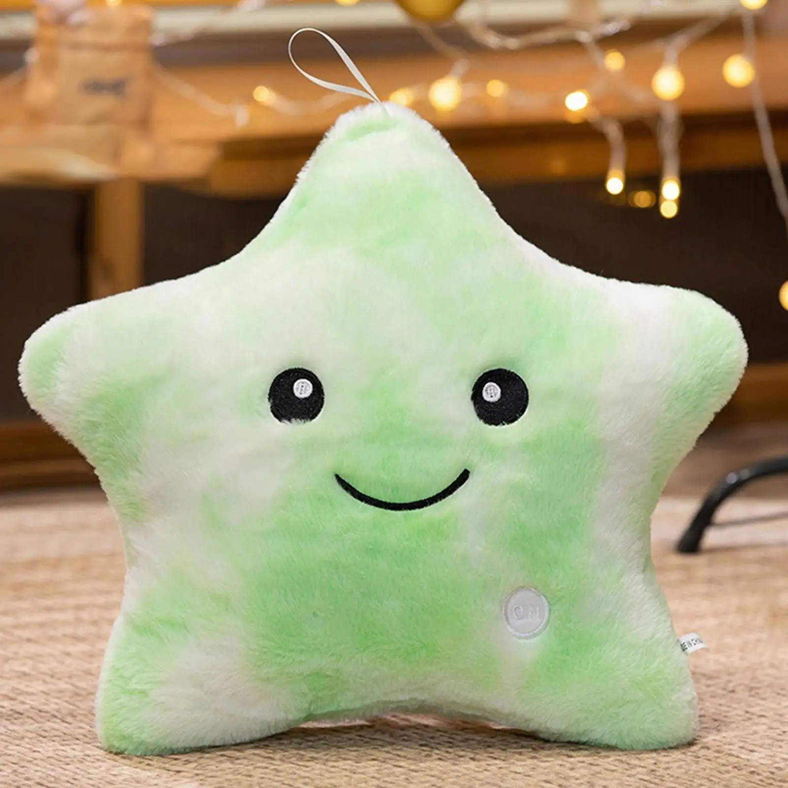 Giocattolo della stella della peluche del cuscino della peluche illuminato per i bambini Giocattolo farcito colorato portatile da 9 pollici per il compleanno di sonno notturno delle ragazze dei ragazzi