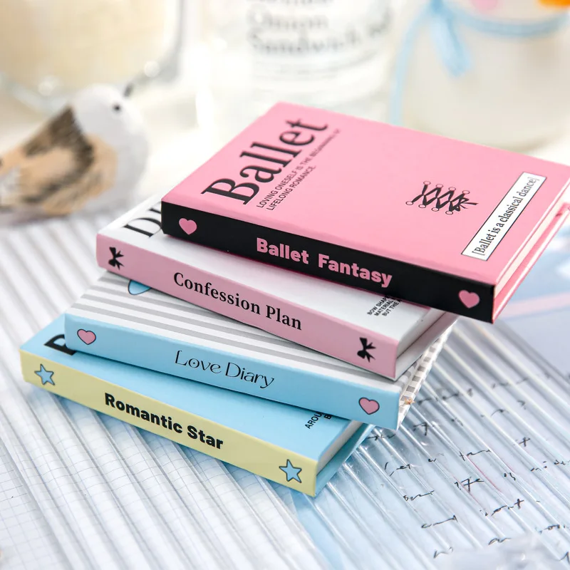 Bview Art A7 blank notebook limited sweetness series ins literature mini portable notepad student diary