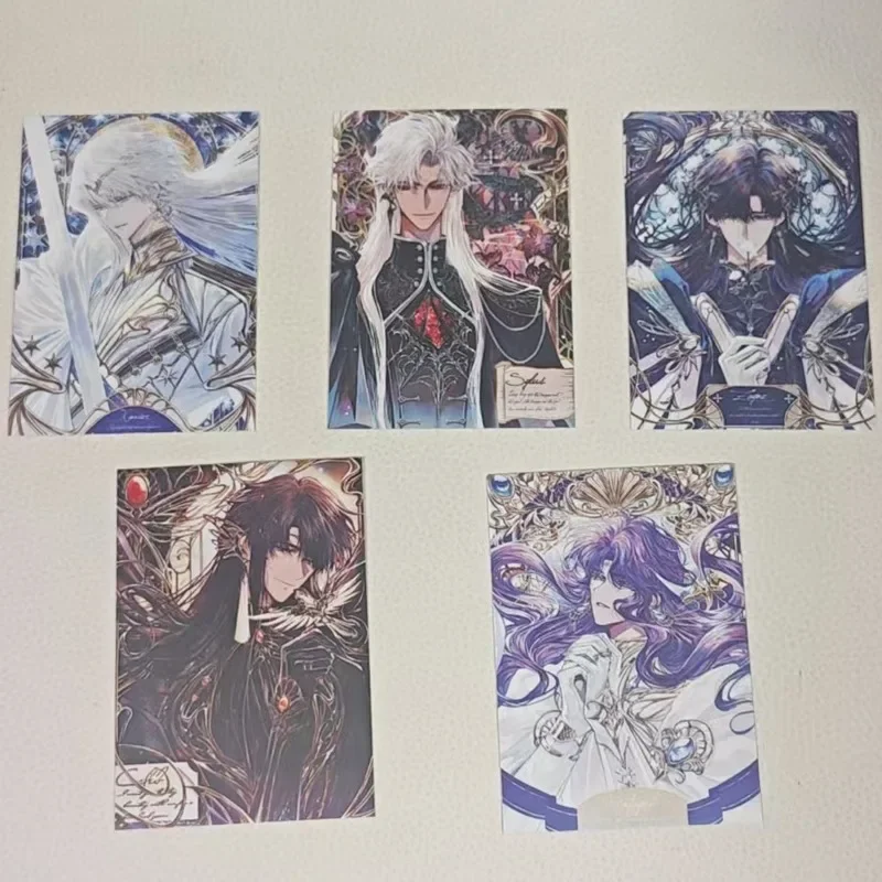 5Pcs/Lot TAROT Game Love and Deepspace Decor Lomo Laser Card Xavier Zayne Rafayel ralayo Sylus Caleb Photocard Album Photo Card