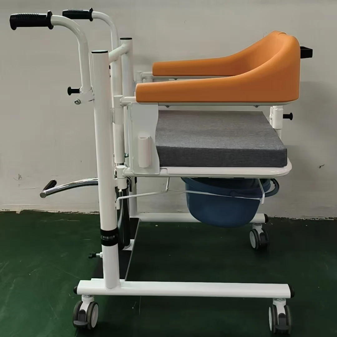 Hydraulic Lift Patient Transfer Lift Commode Chair Shower Transfer Chair