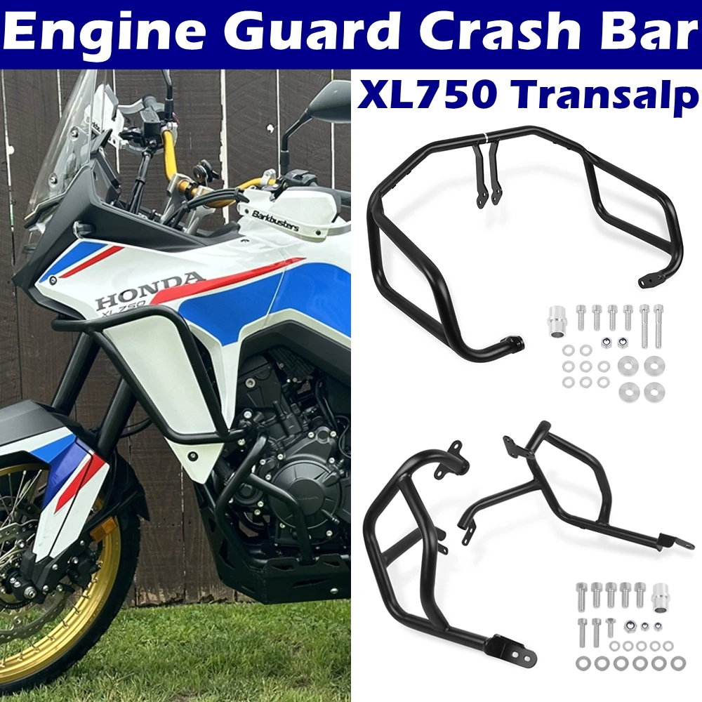 

For Honda XL750 Transalp 2023 2024 2025 Motorcycle Engine Guard Crash Bar Bumper Fairing Frame Protector HONDA TRANSALP XL 750