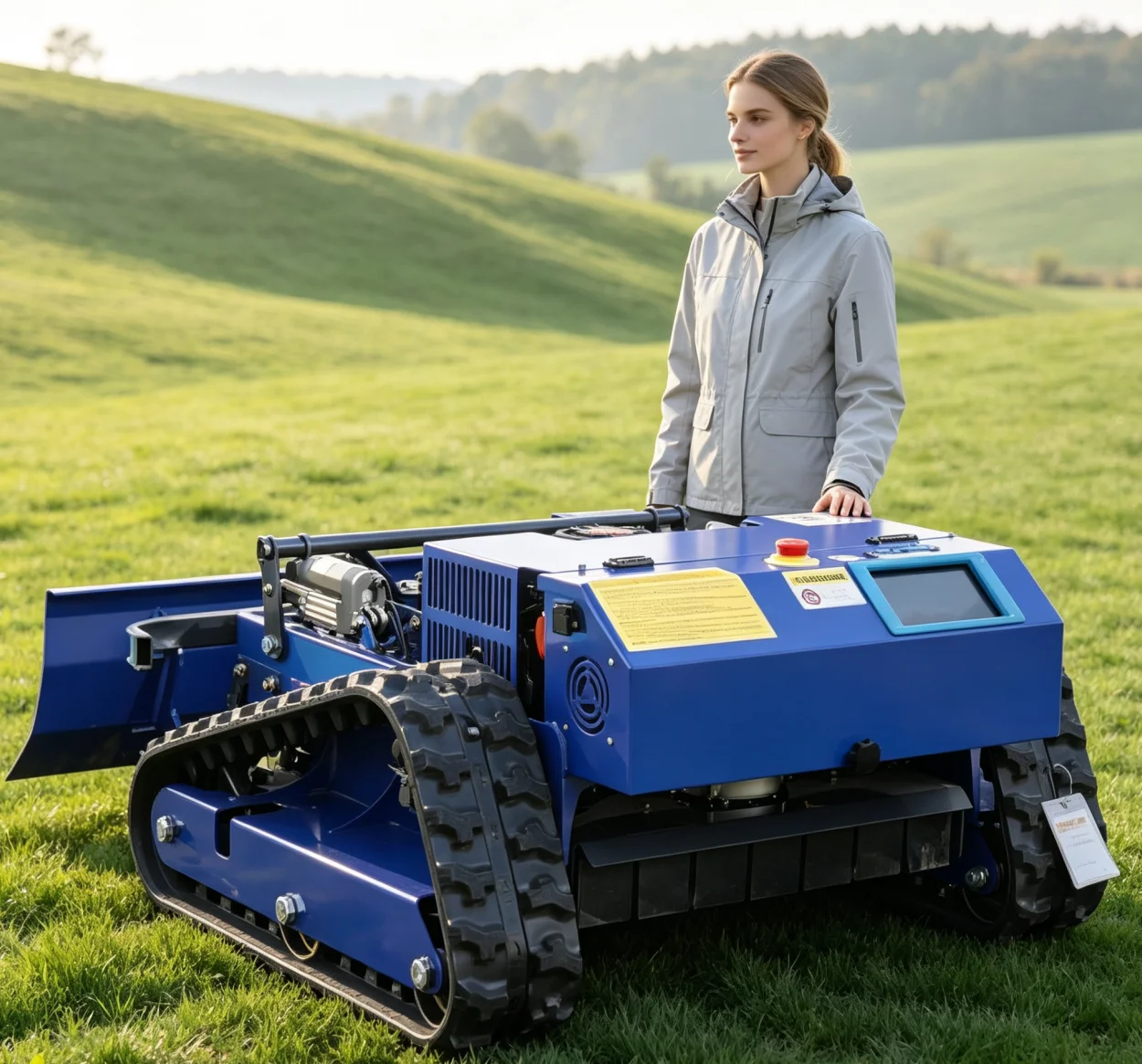Customized Wireless Remote Control Lawn Mower Portable Radio Controlled Lawn Maintenance Tool remote control lawn mowers