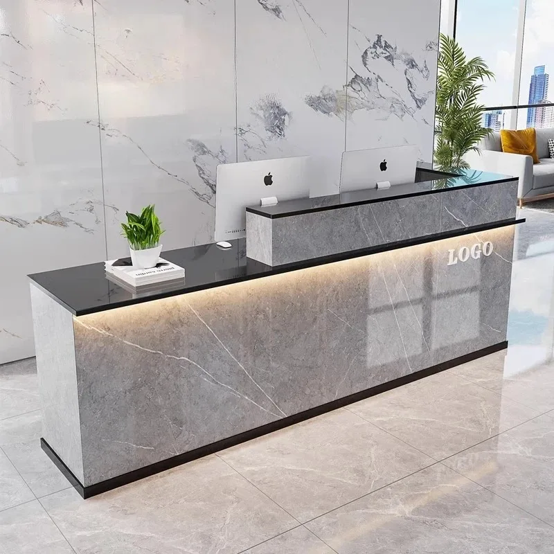 مصمم مكتب الاستقبال الجمالي، ديكورات حديثة، مكتب لهجة، مكاتب استقبال بسيطة، أثاث صالة المكتب الفاخر