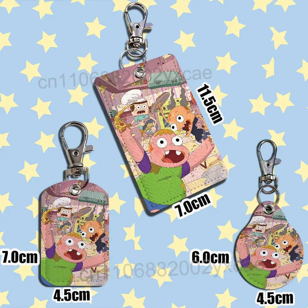 Healing comedy Jeff Clarence Leather Keychain Badge Holder with Lanyard - ID/Access Card Holder, Key Ring Accessory, Gift Option
