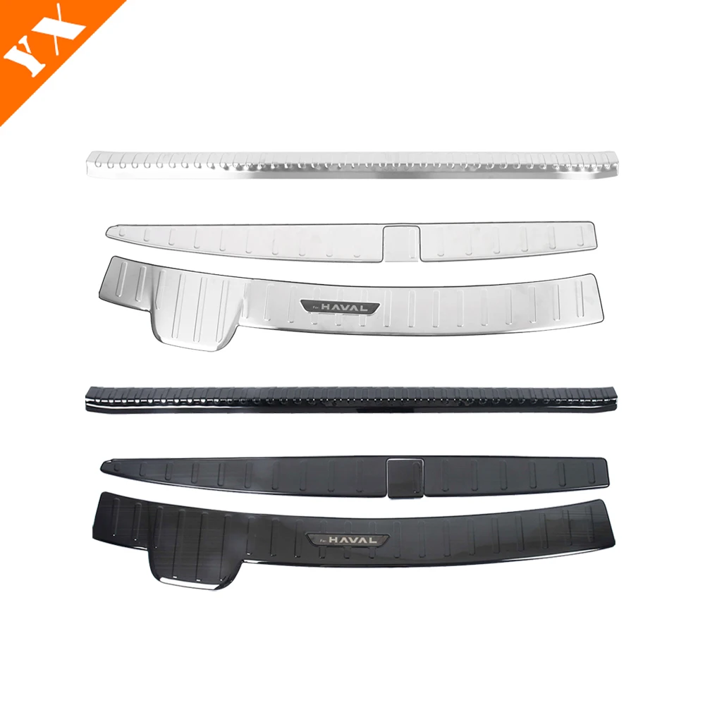 For GMW Haval H9 2024 2025 Accessories Stainless Black Silver Trim Car Rear Trunk Protector Plate Anti Hit/Dust sill Cover