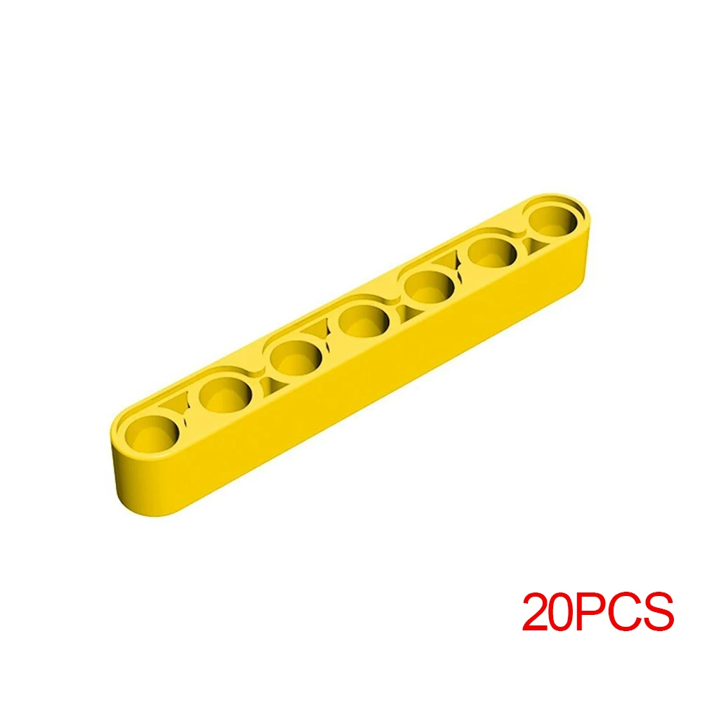 20pcs Puzzle Particle 32524 Liftarm Thick 1x7 Building Blocks Kit High-Tech Board Bricks Toys Birthday Kid Gift