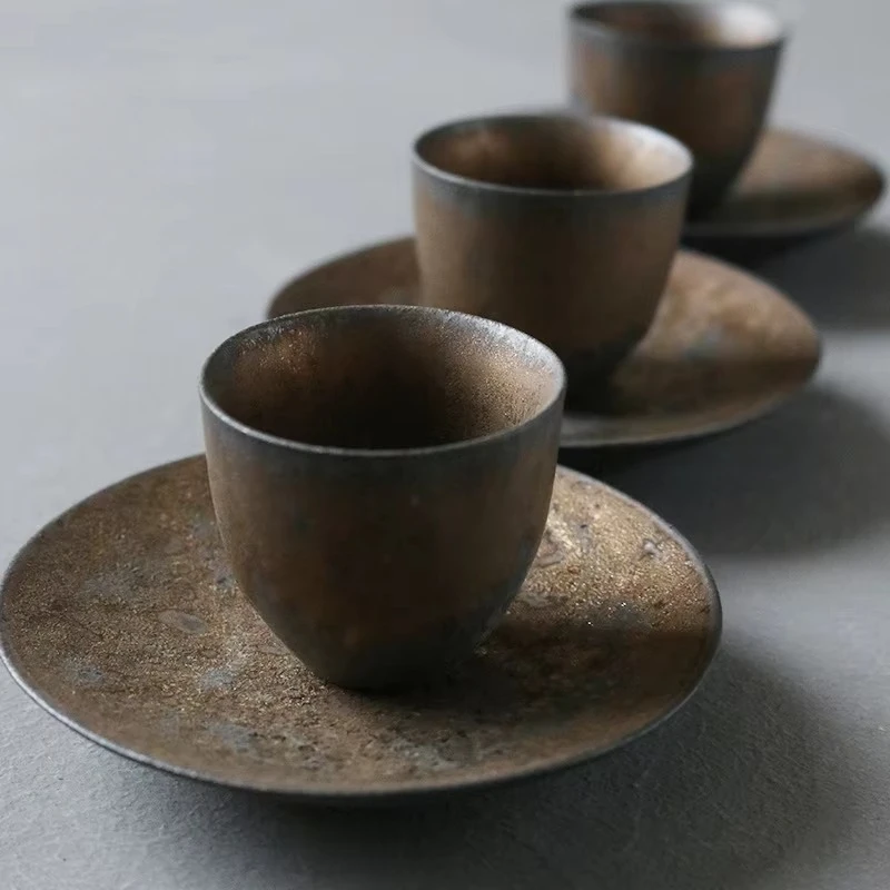 Ceramic coasters - japanese style heat-resistant non-slip mats - tea coasters - cup holders - kung fu tea ceremony accessories