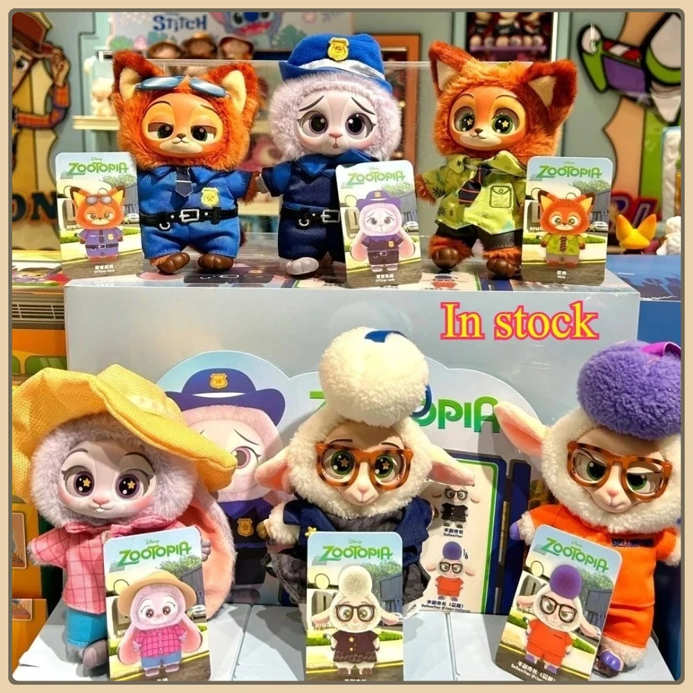 Zootopia صندوق أعمى لطيف نيك جودي عمل الشكل Zootopia أفخم دمية من الفينيل صندوق غامض شخصيات كرتونية الكرتون جمع لعبة مجسمة