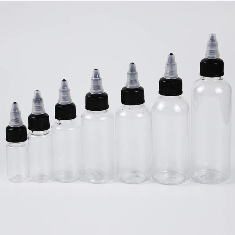 5-250ml Squeeze Dropper Bottles Plastic Eye Drop Bottle Twist Top Cap Liquid Paint Ink Dispenser Glue Applicator10ml 50ml 100ml