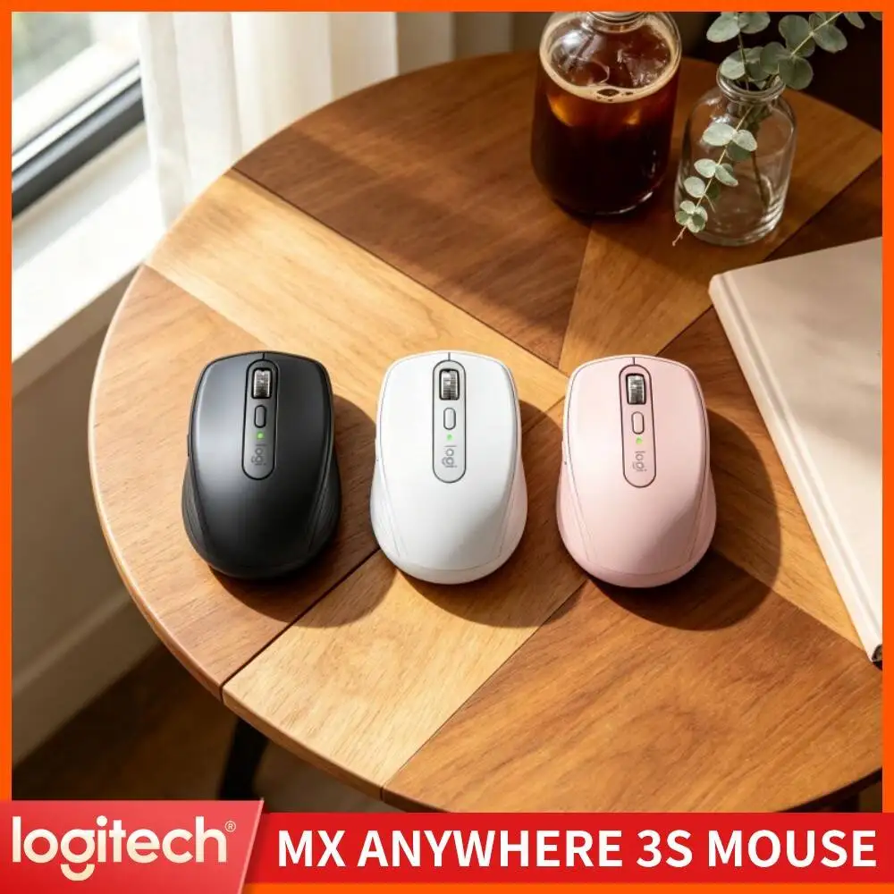 Pro MX Anywhere 3S - 8000 DPI, MagSpeed Scroll, 3-Device Sync, Perfect for Boutique Manager & Remote Office Work