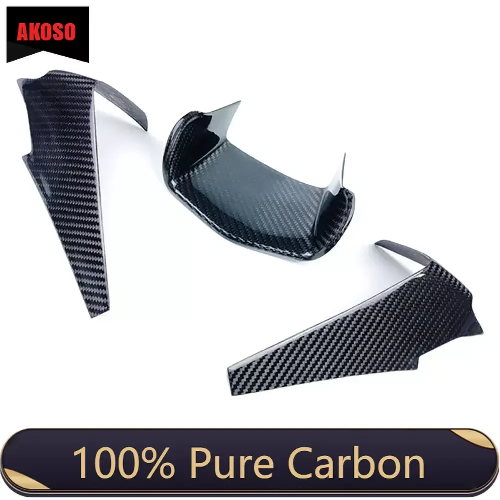 

100% Dry Full Carbon Fiber Motorcycle Modified Front Fairing Air Intake Cover For Yamaha R1 R1M 2015 2016 2017 2018 2019