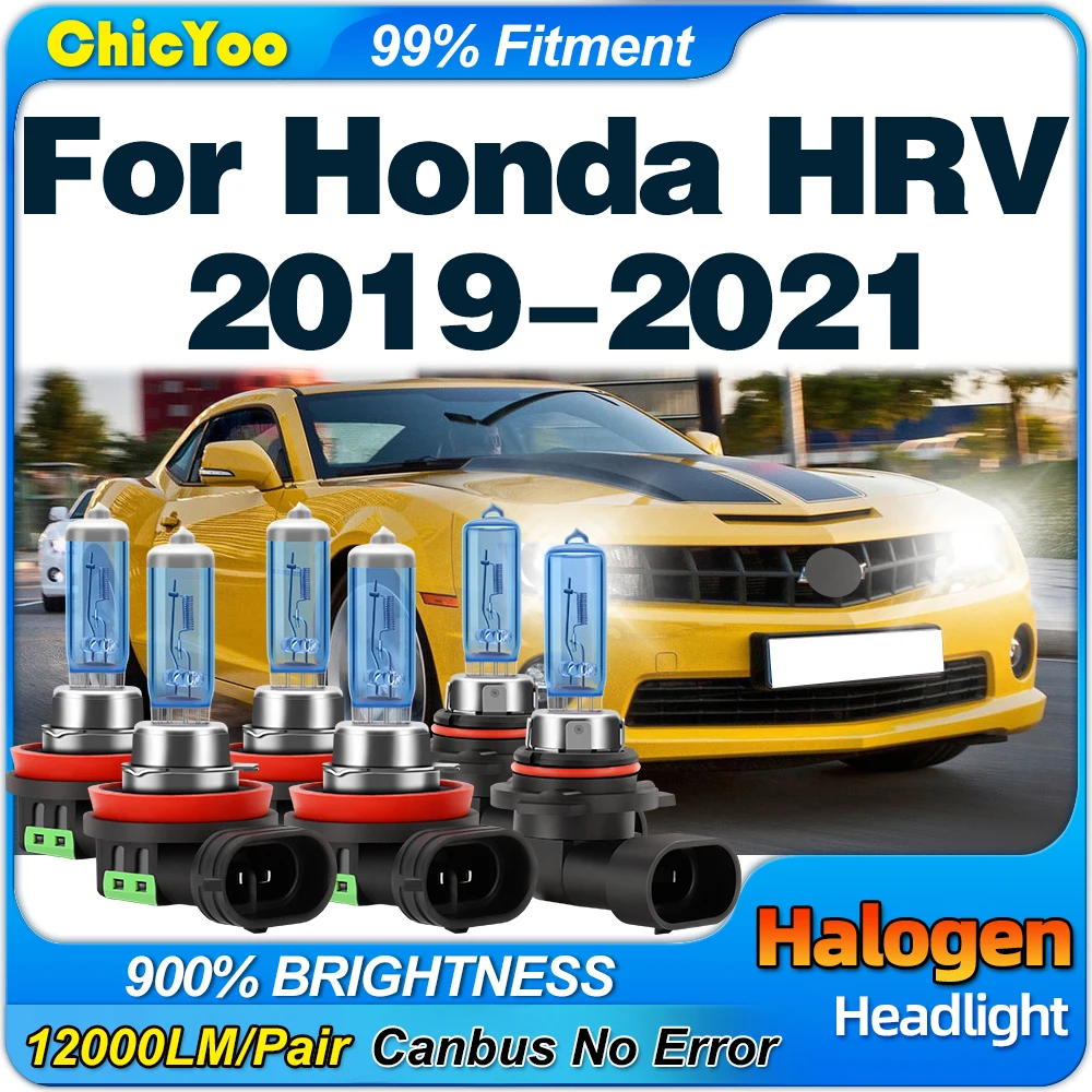 

300W Halogen Lights Bulbs 30000LM High Power Car Headlight 6000K White Fog Lamps 12V Plug And Play For Honda HRV 2019 2020 2021