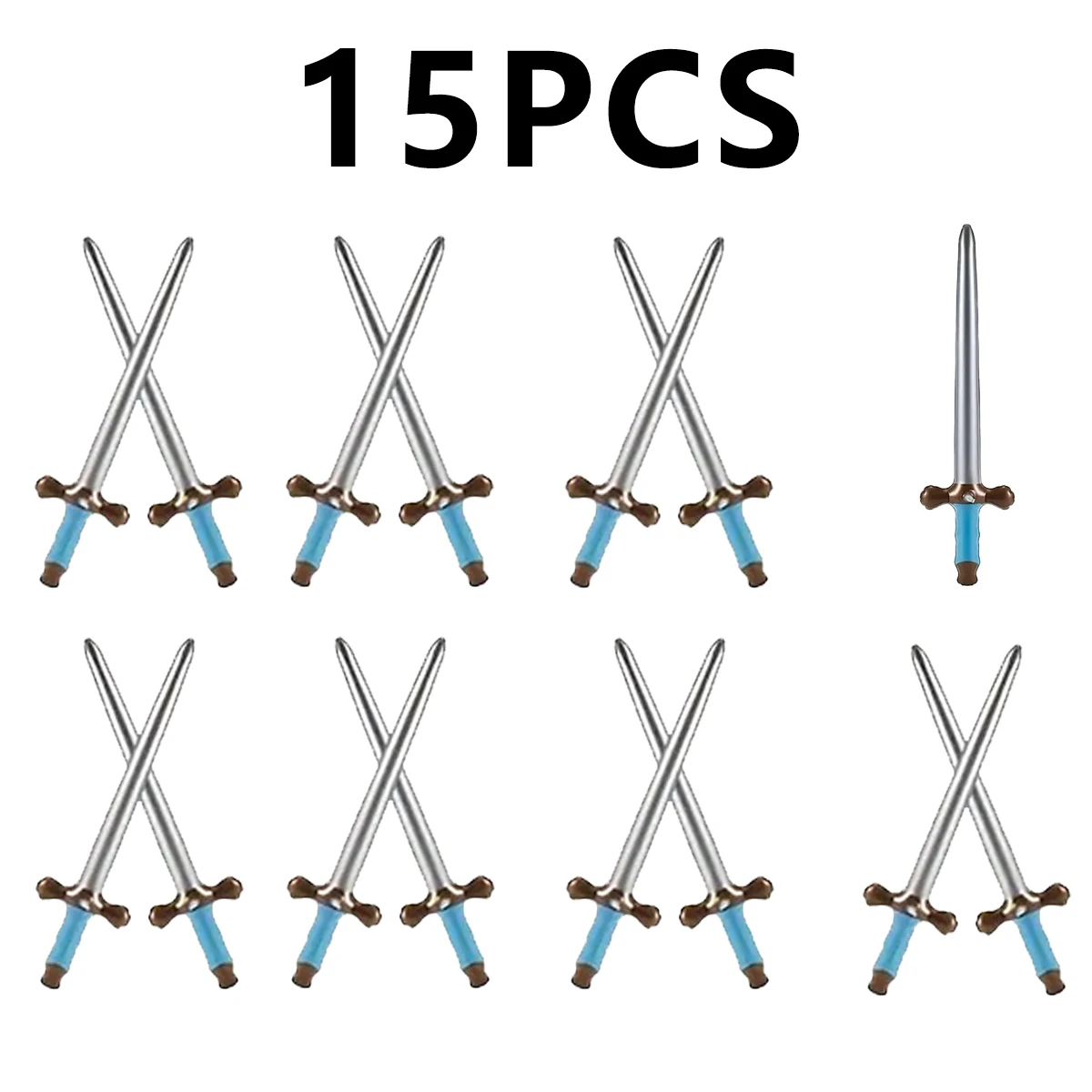15 Stück PVC Aufblasbare Schwerter als Partygeschenke, Event-Werbegeschenke, Geeignet für Karneval, Geburtstage, Hochzeiten, Dekoration – Detail 1