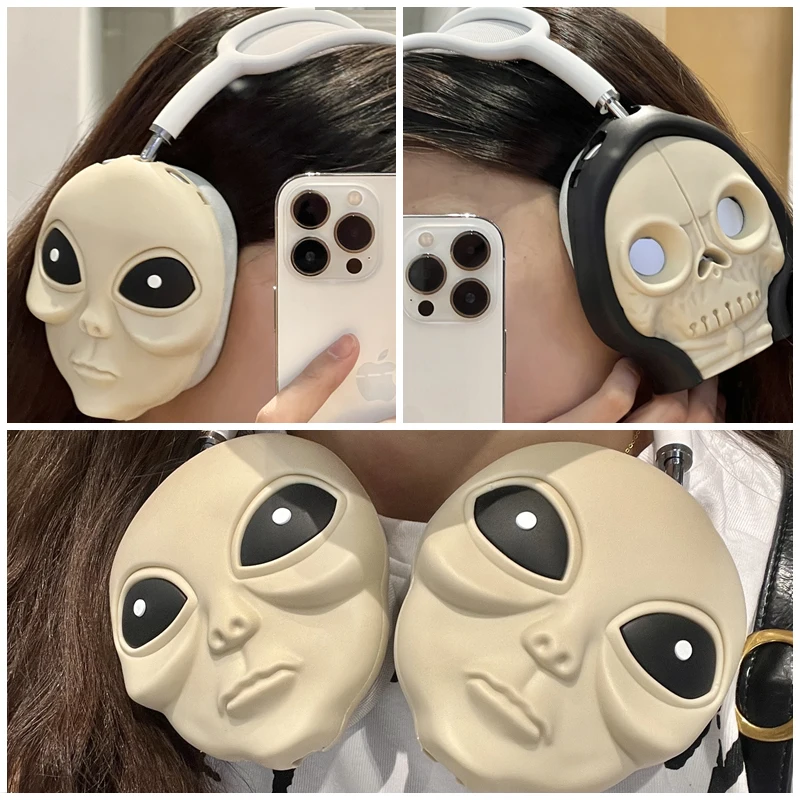 Fashion Cool Cover for Airpods Max Case Silicone Skeleton Funda Box for Apple Airpods Max Headphone Cover Headset Protection