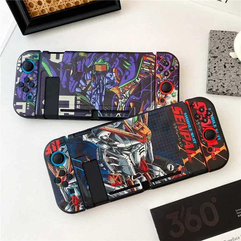 Anime EVANGELION EVA-01 Soft TPU Grip Protection Cover for Nintend Switch NS Case Shell Console Controller Accessories Case Gift