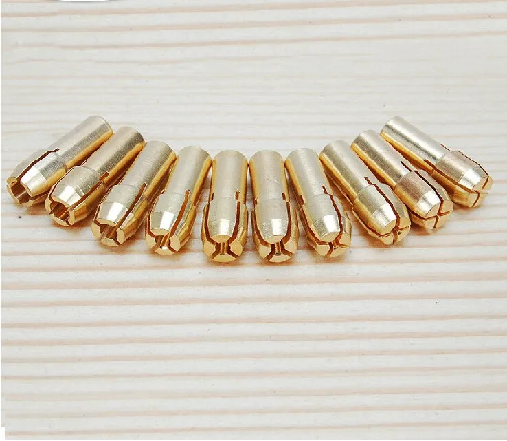 10 Pc Electric Tool Mini Drill Brass Chuck Suitable for Rotating Tool Accessories Machine Polishing Engraving Machine