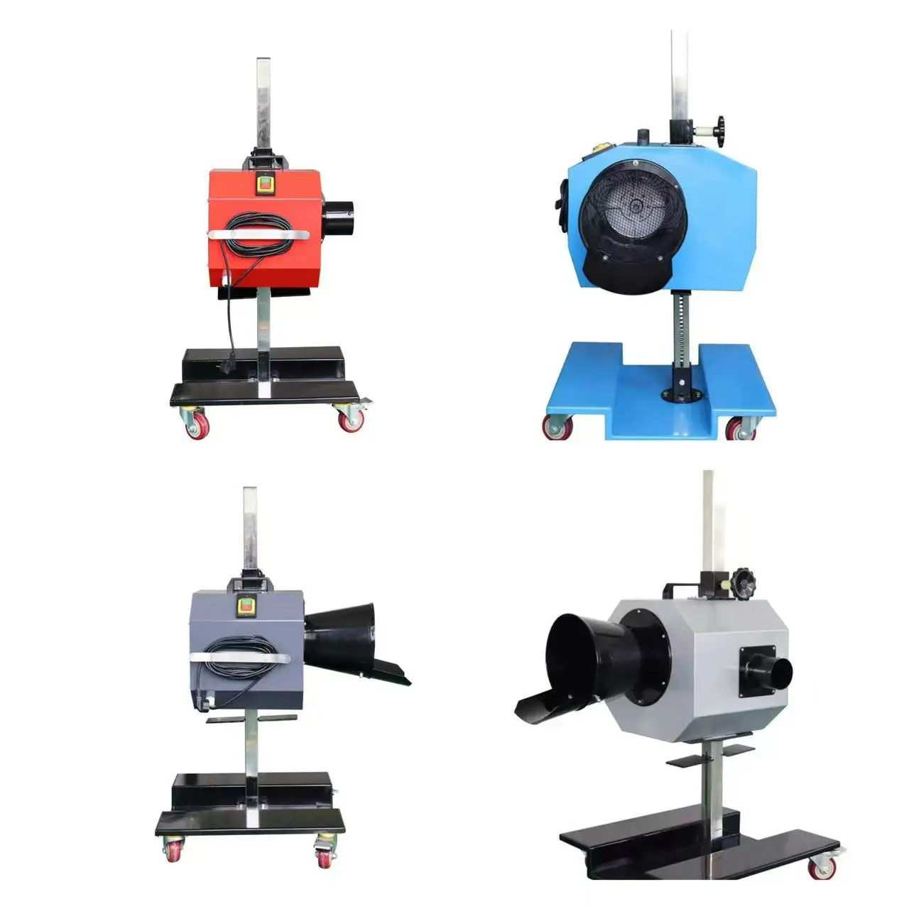 Fengshen Industrial Fume Exhaust Extractor Semi-Automatic Mobile Efficiency Car Workshop Equipment 0.55KW 900m3h 220V/380V CE