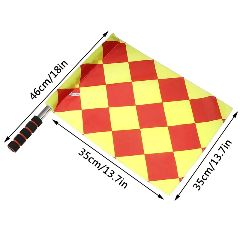 Soccer Referee Flags Professional Fair Play Football Linesman Flags With Bag