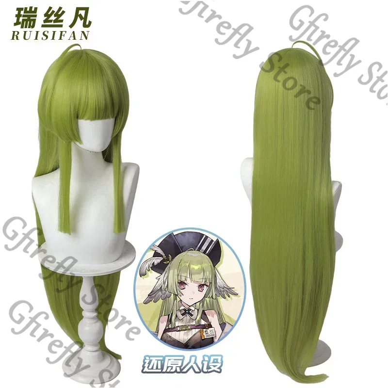 

Arknights Poncirus Realistic Wig Cover Simulates Scalp Long Hair Cosplay Costumes Periwig Headwear Headdress Hallowmas Hairpiece