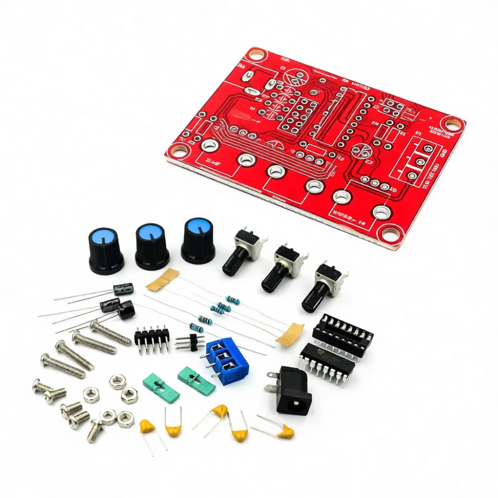 DIY XR2206 Function Generator Set Components Stable Sine Wave Signal Producing Apparatus For Students Hobbyists