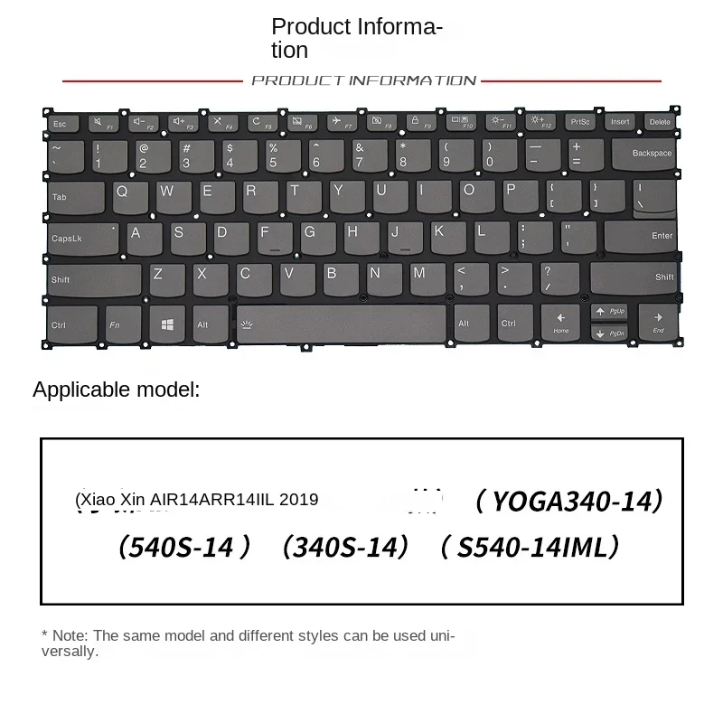 replace suit for Lenovo air14 2019  YOGA340-14 S540-14iml 340S-14 Laptop keyboard