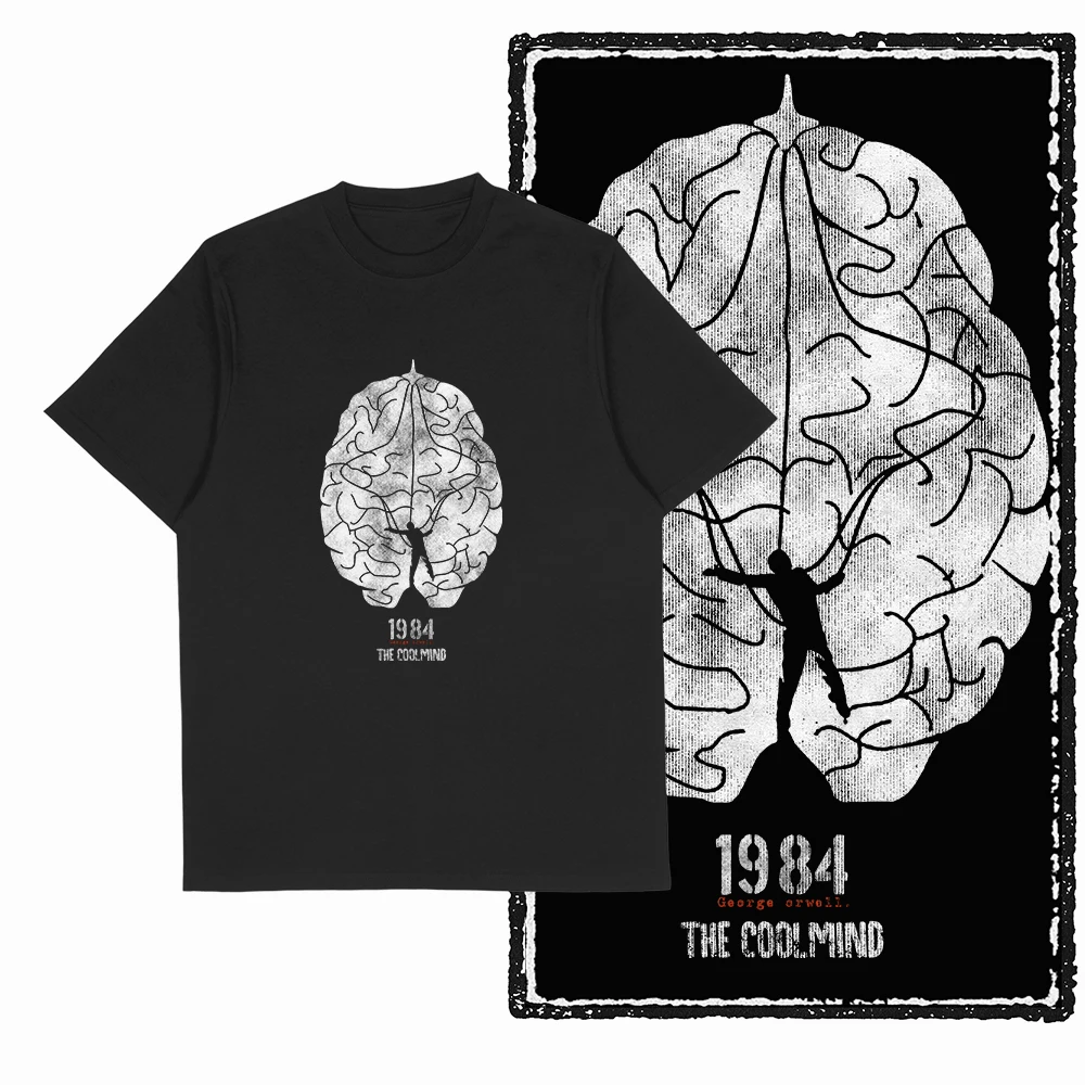Retro Coolmind 1984 Bedrucktes T-Shirt für Männer und Frauen, Baumwolle, Locker Geschnitten, Lässiges Kurzarm-T-Shirt, Herren-T-Shirts, Sommer-Herrenbekleidung – Detail 18