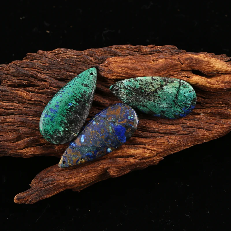 B&F Chrysocolla Earring Beads for Jewelry Making, Handmade Natural stones beads, Stones for jewelry Making Supplies