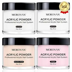 Acrylic Powder - Acrylic Nail Powder Professional Polymer Colored Acrylic Nail Powder for Acrylic Nail Extension Carving