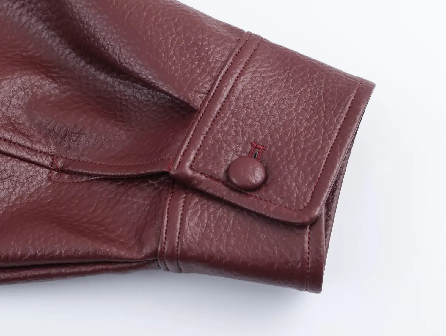 سترة جلدية تقليد جديدة لخريف 2025 سترة نسائية على طراز دراجة نارية فرنسية وياقة واقفة وأكمام طويلة تقليد l #6