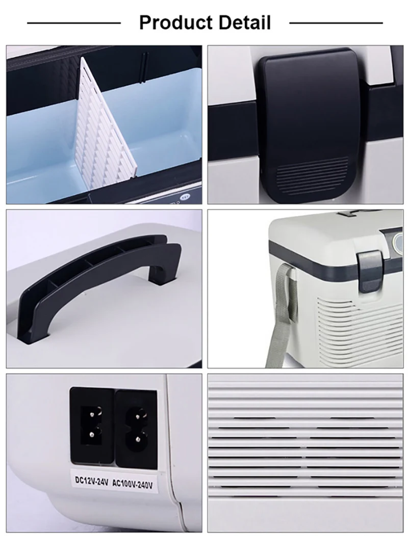 مبرد حراري خارجي RV وفريزر دافئ ، ثلاجة صغيرة محمولة ، مناسبة للتخييم ، والتنزهي ، سيارة ، منزل ، تيار متردد 1 ، العاصمة ، 19 لتر