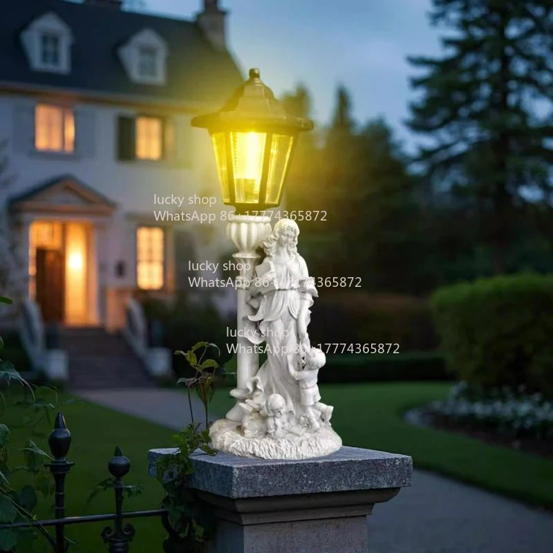 Angel Holding Book Mother and Child Ornament Outdoor Decoration, New Model