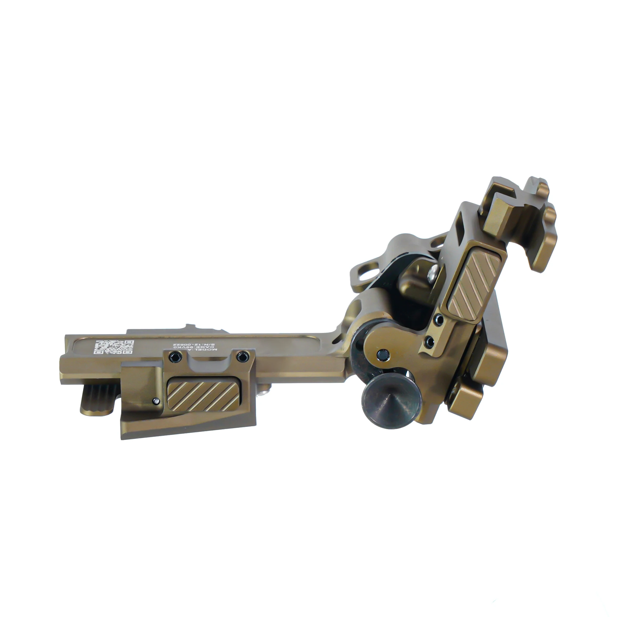 NI Alpha NVG Halterungsarm mit Schwalbenschwanzbefestigung, Ultraleichter Druckknopf-Freigabe Nachtsicht-Helmhalterung für PVS-14 PVS31 GPNVG-18 – Detail 4