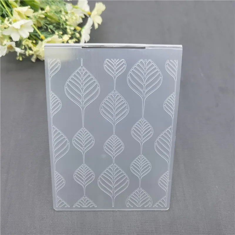 Пластиковые фотообои с изображением листьев дерева для альбомов и открыток, декоративные штампы для вырезания, трафареты для рукоделия