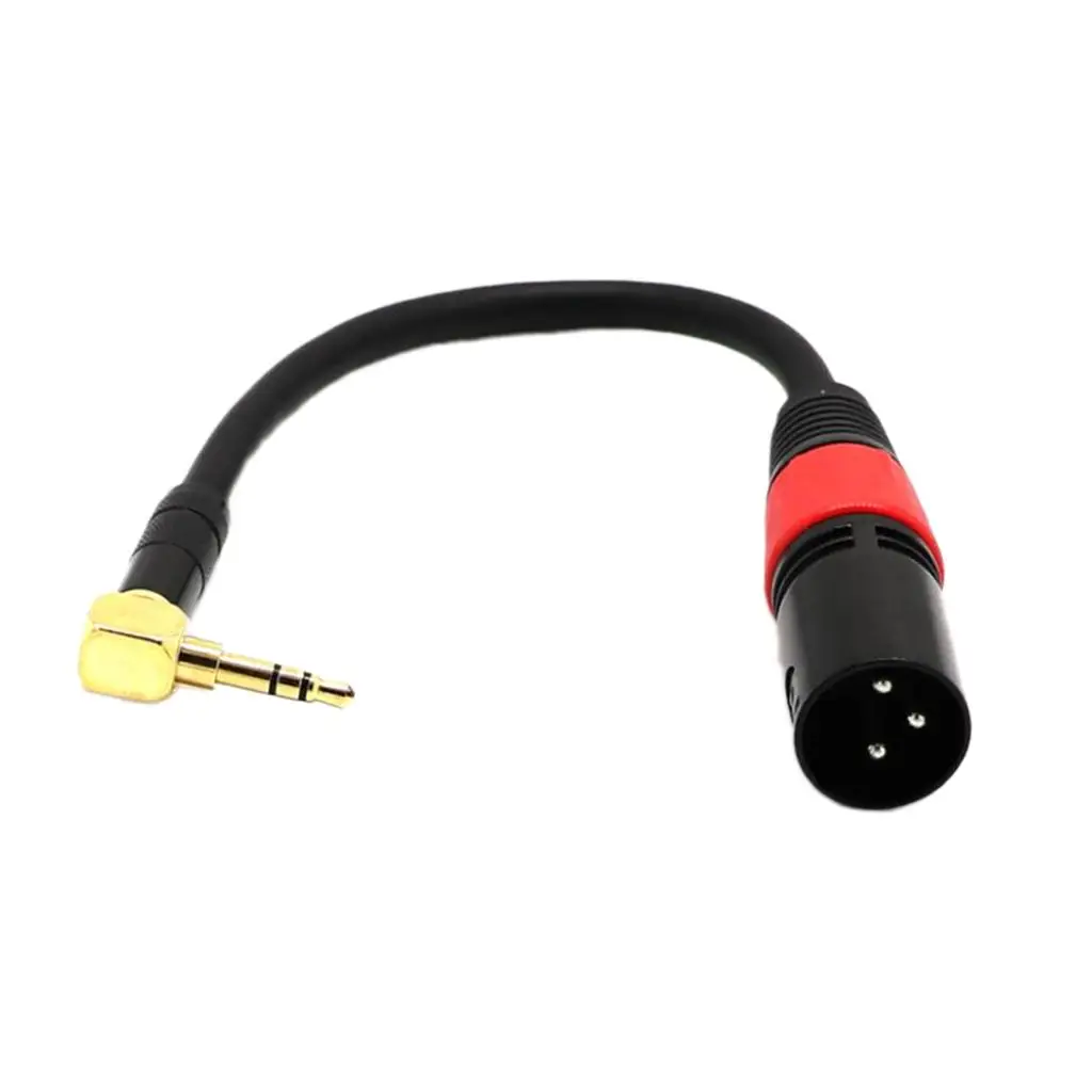 Audio Auxiliary Cable 3.5mm Jack to XLR Male Professional Microphone Connection for Mixing Speaker Amplifier