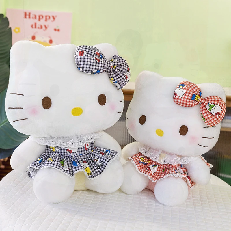 

Новая плюшевая игрушка Sanrio Kawaii KT Cat, кукла Куломи для детей, подарок на день рождения, мягкая плюшевая игрушка, подарок на день рождения для детей