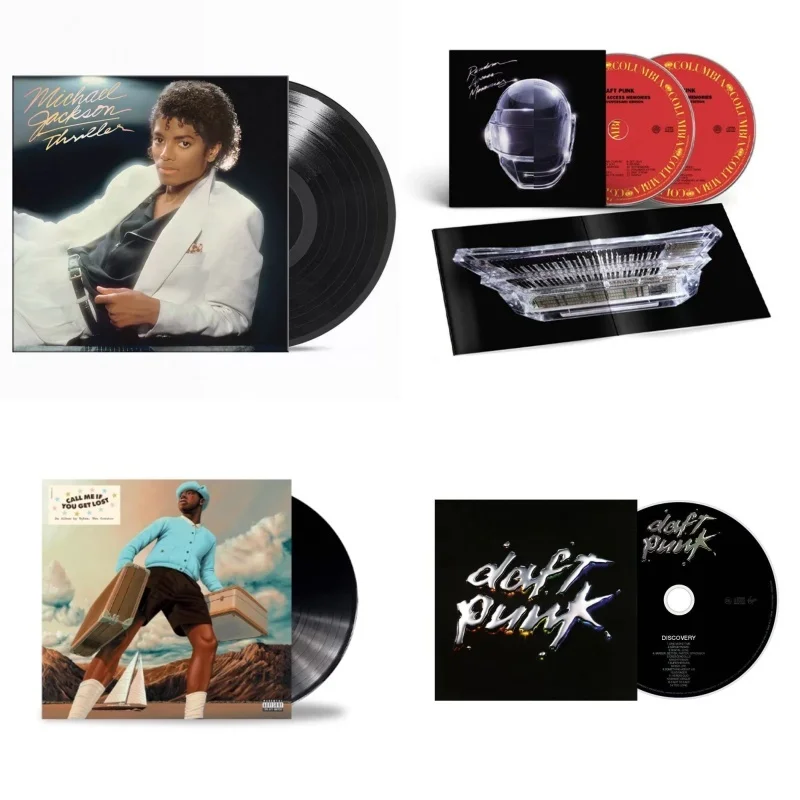 Álbuns de Vinil e CDs Clássicos e Modernos de Pop, Hip Hop e Rock, Edições Originais Seladas para Fãs e Colecionadores
