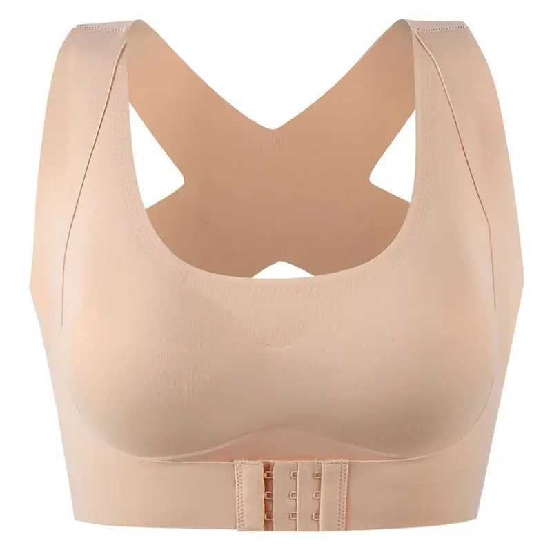 

Women Bra Posture Corrector Bralette Front Closure Bras Fitness Vest Push Up Bra Female Brassiere Underwear Cross Back Tank Tops