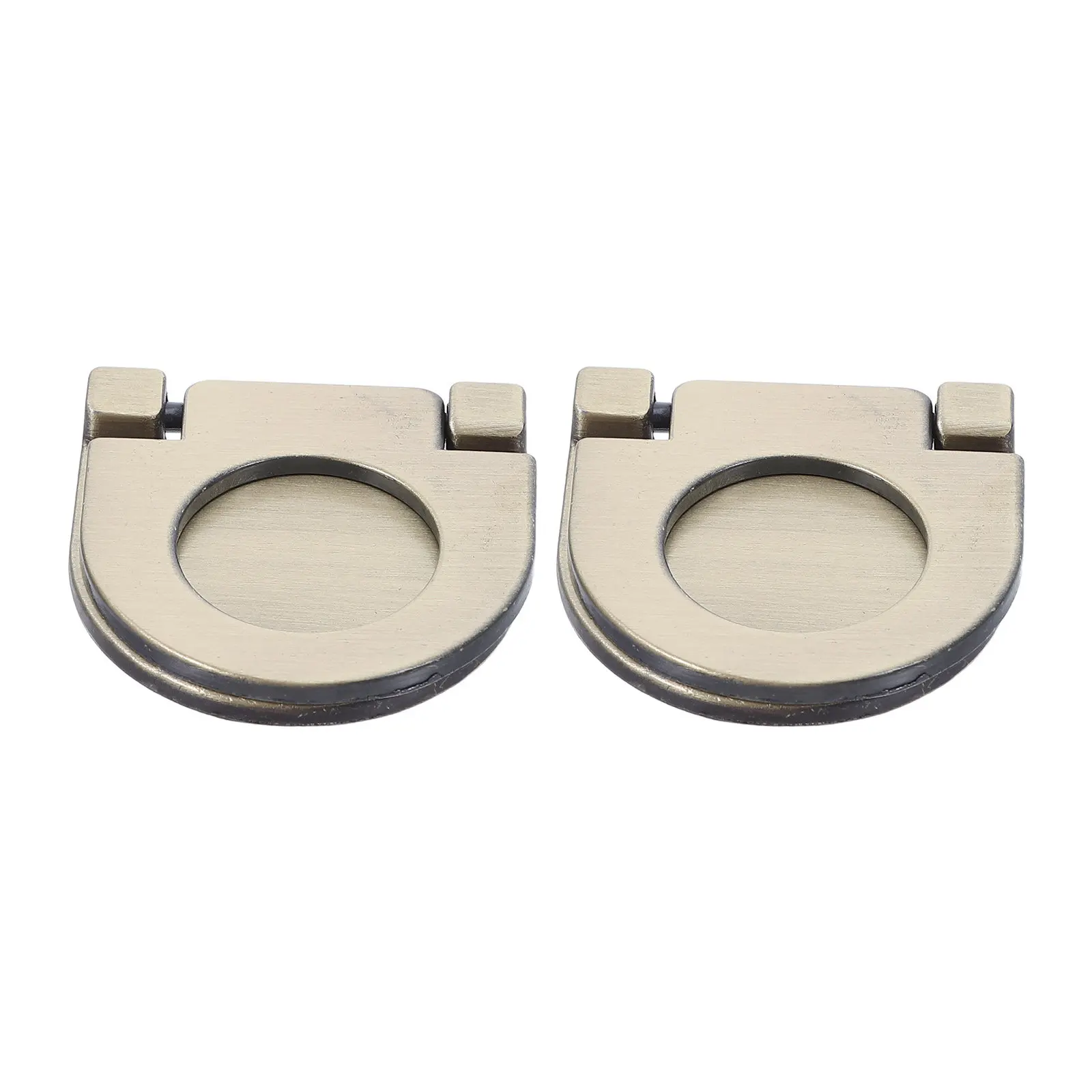 2Pcs Recessed Drawer Pulls Embedded Flush Hidden Cabinet Door Handles Alloy Kitchen Cupboard Furniture Handles