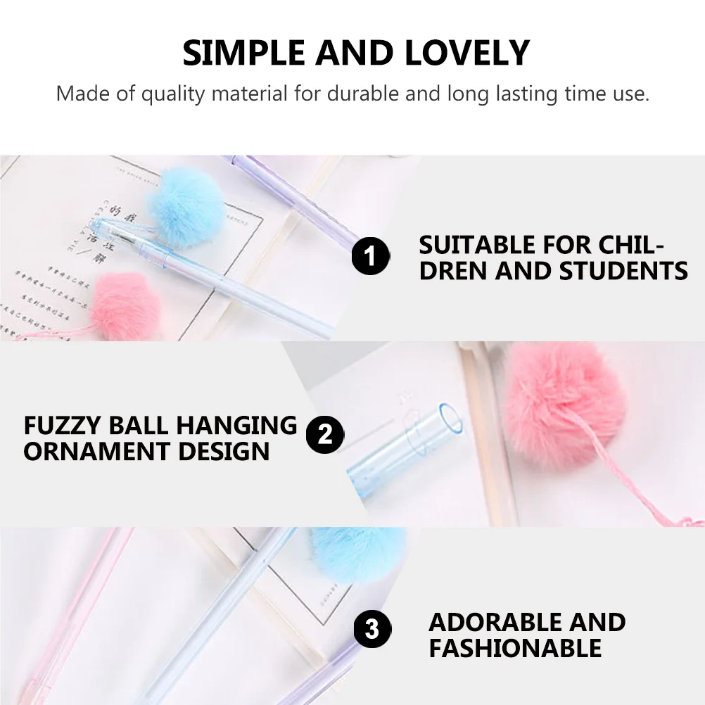 10 قطعة أقلام هلام الكرتون مع قلادة السلس الكتابة القلم طالب مكتب المدرسة الإبداعية أقلام الحبر لوازم مكتبية #3