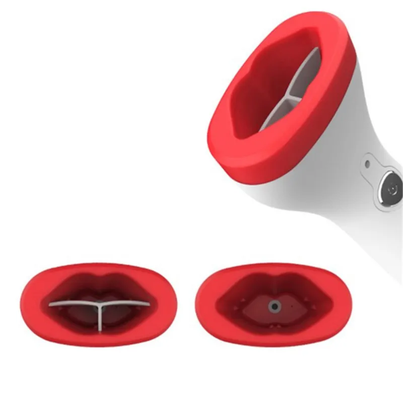 Dispositivo de lábios rechonchudos, lubrificante elétrico de silicone, instrumento labial de beleza, ferramenta de beleza de lábios em forma de maçã, ferramenta mágica de lábios pouty